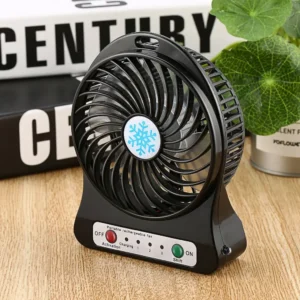 Outdoor portable Mini fan With LED light